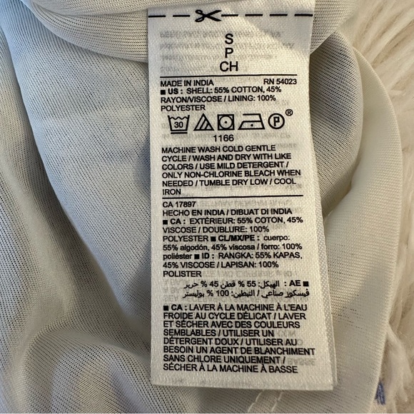 Old Navy Women’s Floral Blue White Short Sleeve Dress Size: Small Petite - Picture 6 of 7